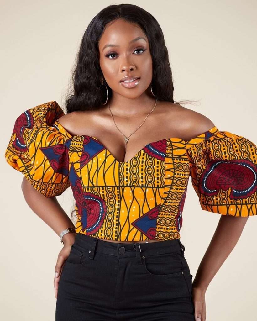 Stylish Ankara crop top