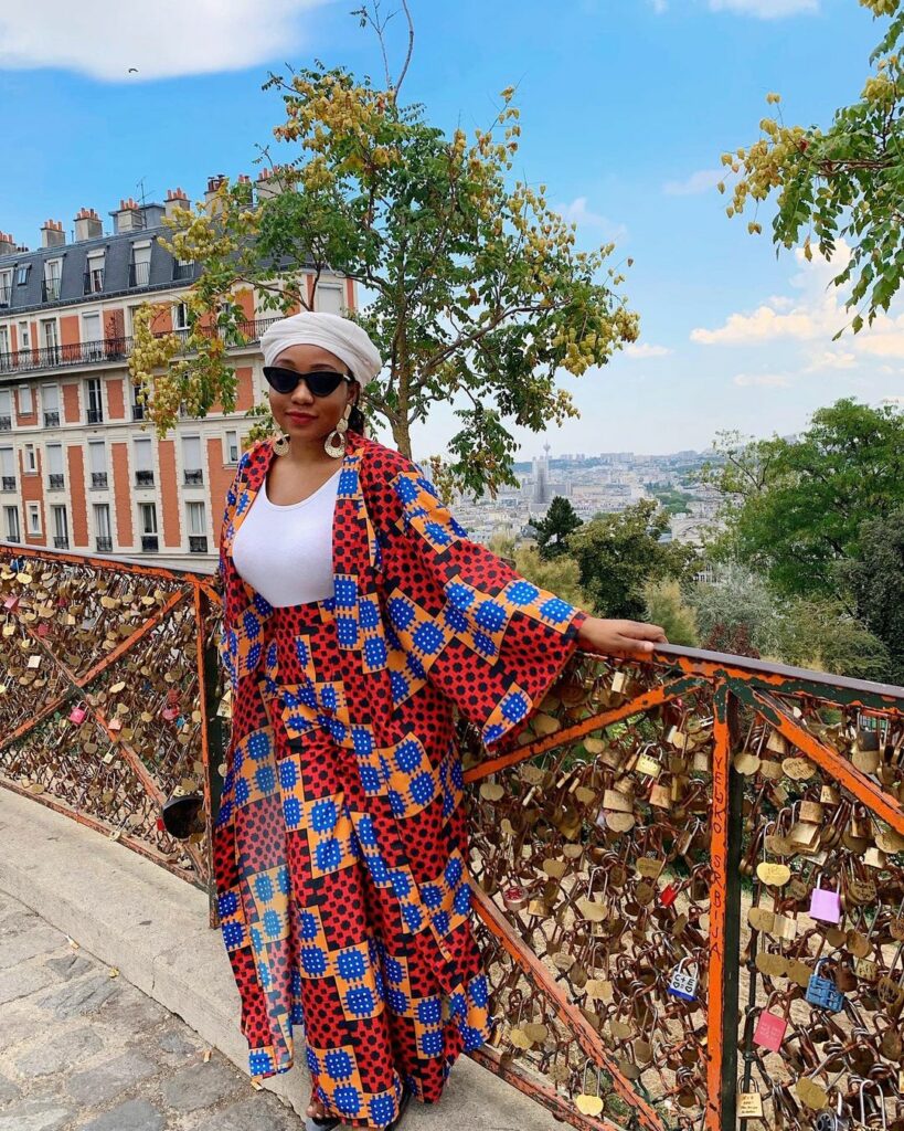 Influenceuse africaine de mode Farida Saidou