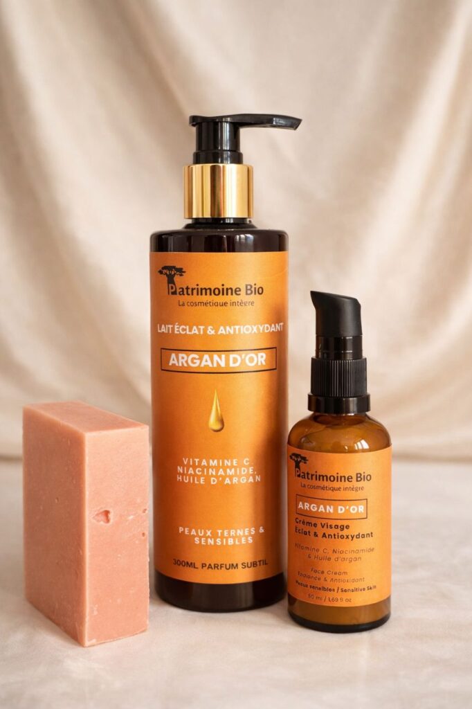 Gamme Éclat peau sensible Argan d’Or